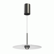 Suspension Led À Diffuseur 8W 83° 2700K Noir Mat - Plafonnier Ou Luminaire Encastré Pour Éclairage Intérieur - Beneito & Faure - noir 5348