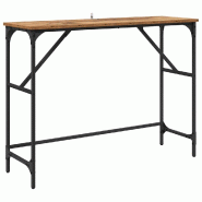 VidaXL Table console Bois ancien 100 x 32 x 75 cm Bois d'ingénierie Modèle Lotus - 882205