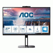 AOC V5 Q27V5CW écran plat de PC 68,6 cm (27") 2560 x 1440 pixels Quad HD LED Noir AOC V5 Q27V5CW écran plat de PC 68,6 cm (27") 2560 x 1440 pixels Quad HD LED Noir