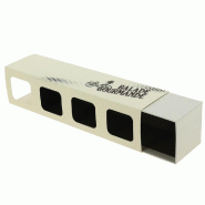 Boite fourreau carton "Balade gourmande" 4 fenêtres 27,2x7x6,6cm - par 60