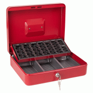 Caisse à monnaie DKG 300 rouge - avec trieur de pièces