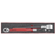 Clé dynamométrique 1/2 et multiplicateur de force 1/2- 3/4 Foamx4 tray 2 pièces Teng Tools TEXMP12