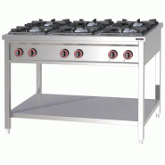 Fourneaux à gaz 6 feux, 36 000 W - GAZ