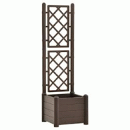 Helloshop26 - Jardinière avec treillis 43 x 43 x 142 cm PP jardin plantes fleurs moka 02_0000814 - 3000071471539 Helloshop26 - Jardinière avec treillis 43 x 43 x 142 cm PP jardin plantes fleurs moka 02_0000814 - 3000071471539