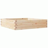 Helloshop26 - Jardinière bac lit surélevé plantes fleurs terrasse jardin 100 x 100 x 23 cm bois de pin massif marron 02_0037250 - 3000213818031 Helloshop26 - Jardinière bac lit surélevé plantes fleurs terrasse jardin 100 x 100 x 23 cm bois de pin massif marron 02_0037250 - 3000213818031