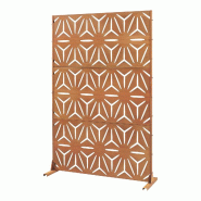 Helloshop26 - Paravent acier corten 180 x 120 x 40 cm rouille 03_0010228 - 3000225108489