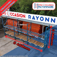 Lot de rayonnages industriels - Provost - Propal - Hauteur 2 100mm, Longueur 8 460mm, Profondeur 1 000mm Lot de rayonnages industriels - Provost - Propal - Hauteur 2 100mm, Longueur 8 460mm, Profondeur 1 000mm