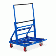 MSW - MSW Charriot de manutention jusqu'à 600 kg - Charriot plateforme Charriot de transport - rouge multi-matériau 4062859266972