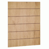 Panneau rainuré R20 L90xP120cm épaisseur 18mm - chêne clair