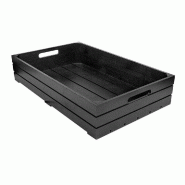 Plateau buffet 1/1 bambou noir 53x32,5x10cm