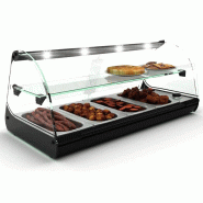 Vitrine chauffante CLASSIC - Bain marie - 4 bacs GN 1/3 - 2 niveaux | Sayl barcelona - Avec lumière LED Vitrine chauffante CLASSIC - Bain marie - 4 bacs GN 1/3 - 2 niveaux | Sayl barcelona - Avec lumière LED