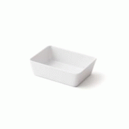 Barquette blanche en mélamine PLASTOREX 15 CL - Lot de 4 - 3701666007095 Barquette blanche en mélamine PLASTOREX 15 CL - Lot de 4 - 3701666007095