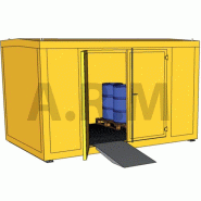 Bungalow coupe-feu pour stockage de petits contenants