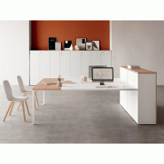Bureau bench 2 personnes avec extension et rangements Bureau bench 2 personnes avec extension et rangements