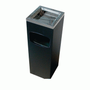 Cendrier poubelle en inox - acier inoxydable - 200x200x600 mm - 4,7 kg Cendrier poubelle en inox - acier inoxydable - 200x200x600 mm - 4,7 kg