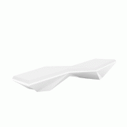 Chaise longue transat design FAZ - blanc