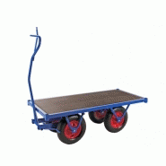 Chariot charge lourde - 1500 kg format 1500x700 mm