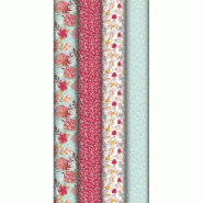 Clairefontaine Lot de 30 Rouleau de papier kraft fantaisie, 60 g/m², 2 m x 0,70 m, motif Flora - 3329682140048