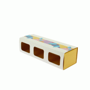 CREAPAK Pictolia fourreau 3x180 grs 25.8x8.6x6.5 fsc lot de 60 - beige en carton BTC-3441058