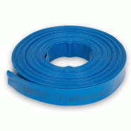 EBERTH 1" Tuyau d'arrosage Tuyau Plat Pour Pompe, Longueur 20m, 1 Pouce, Diamètre 25mm, Flexible, PVC Résistant, Tuyau Industriel - bleu matière sy