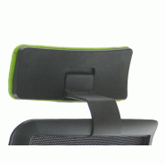 Fauteuil Manager Wi max dossier tissu - Sokoa - Noir, Piètement nylon noir, Non_0