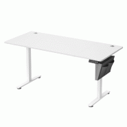 Helloshop26 - Bureau électrique assis-debout bureau réglable en hauteur 60 x 120 x (72-120) cm 4 hauteurs mémorisables pochette de 12_0004583 - aci