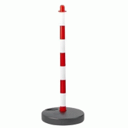 Potelet sur coupelle ronde - Rouge ou Jaune - Hauteur 900 mm_0