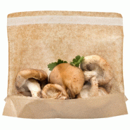Sachet à large fenêtre et fermeture adhésive 21x16/12x3cm - par 100