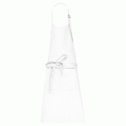 Tablier avec poche en coton bio blanc T.Unique Kariban - blanc textile 3663938224664 Tablier avec poche en coton bio blanc T.Unique Kariban - blanc textile 3663938224664
