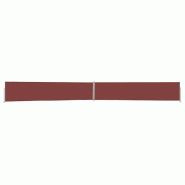 VidaXL Auvent latéral rétractable de patio 140x1200 cm Marron Modèle Helios Panorama Nord - marron 313390