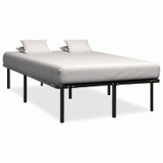 VidaXL Cadre de lit sans matelas noir métal 120x200 cm Modèle Dermelor - 284680