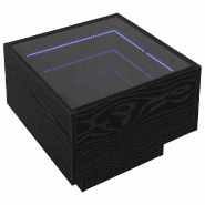 VidaXL Table basse Chêne noir 40 x 40 x 30 cm Bois d'ingénierie - 3394556