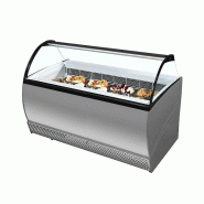 Vitrine pour glace en bac Gris - | Tefcold - ISABELLA13LX