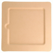 Assiette carrée bagasse naturel 20x20cm - par 200