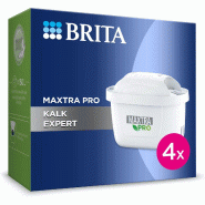 BRITA Pack 4 cartouches - Maxtra Pro Expert Anti-tartre - blanc plastique 035-1211084