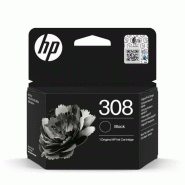Cartouche d'encre HP 308 Rendement standard Plastique (≥65% recyclé) Noir 139 x 115 x 42,5 mm HP - 0196786390456