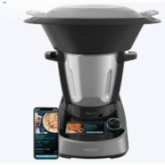Cecotec Robot de cuisine multifonction Mambo Touch. 1600 W, 37 fonctions, écran tactile TFT 5 avec livre de cuisine - 04345 Cecotec Robot de cuisine multifonction Mambo Touch. 1600 W, 37 fonctions, écran tactile TFT 5 avec livre de cuisine - 04345