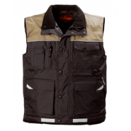 Gilet RIPSTOP Multipoches - Noir / Marron - Coverguard | 5GMRI Gilet RIPSTOP Multipoches - Noir / Marron - Coverguard | 5GMRI