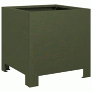 Helloshop26 - Jardinière bac lit surélevé plantes fleurs terrasse jardin olive 30 x 30 x 30 cm acier vert 02_0038692 - 3000217924974 Helloshop26 - Jardinière bac lit surélevé plantes fleurs terrasse jardin olive 30 x 30 x 30 cm acier vert 02_0038692 - 3000217924974