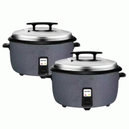 LOT DE 2 Cuiseurs à riz professionnel 19 Litres IDEAL - GOLDINOX - gris inox 3701770838370