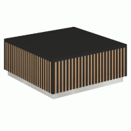 Podium pour mannequins Vertigo T01 MDF naturel et noir 60x60x25cm