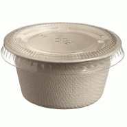 Pot à sauce bagasse blanche 54ml - par 2000
