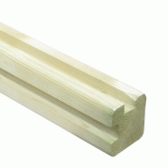Poteau rainure angle 9x9x180 cm