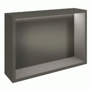 Présentoir Cage anthracite avec LED 56x14,5x38,4cm