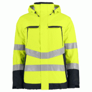 PROJOB Parka softshell dblée HV jne/noir XS PROJOB Parka softshell dblée HV jne/noir XS
