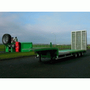Remorque porte-engins surbaissé tepe semitrailer / ptac 38t / 13.2 x 2.54 m_1