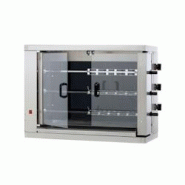Rôtissoire vitrocéramique à infrarouge - 3 broches - 18 poulets | MCM - 3EV - 718603516216