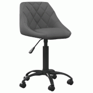 VidaXL Chaise de salle à manger Gris foncé Velours Modèle Orion Smart - 335361