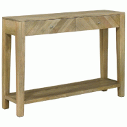 VidaXL Table console avec tiroir Gris naturel 110 x 30 x 80 cm Modèle Jardin Altair Prime Plus - 42003316