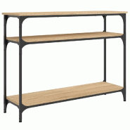 VidaXL Table console chêne sonoma 100x29x75 cm bois d'ingénierie Modèle Orion Ligne Plus - 834036